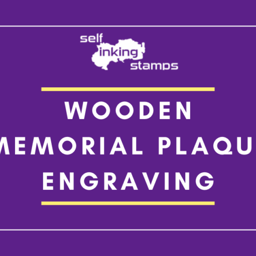 wooden memorial plaque engraving