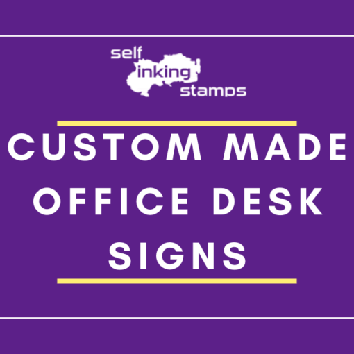 custom made office desk signs