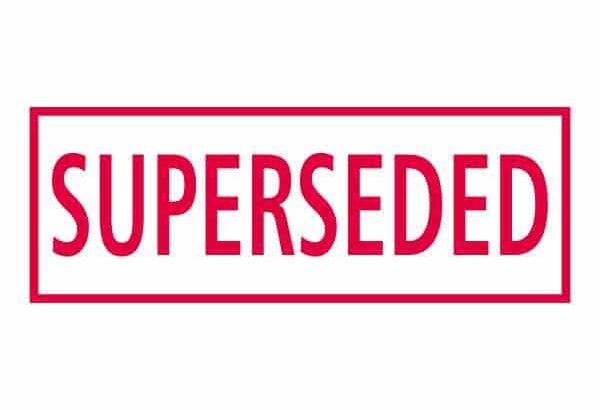 Superseded stamp