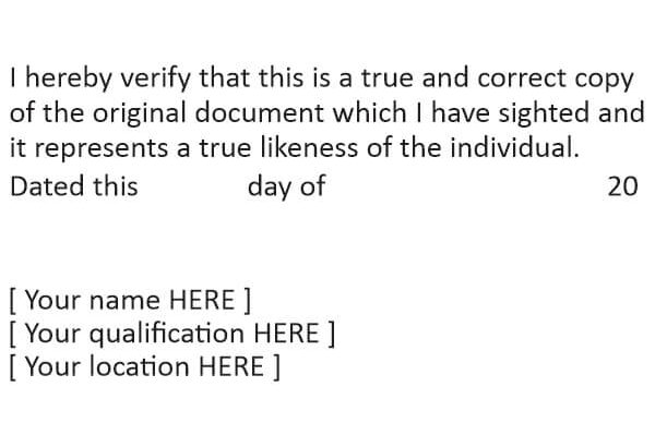 AML Verify Document Stamp