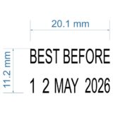 best before stamp