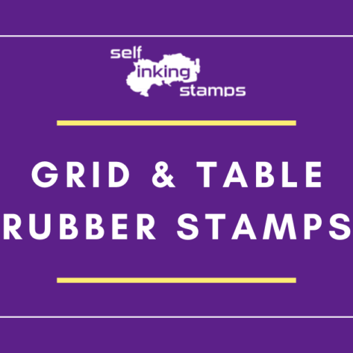 grid rubber stamps