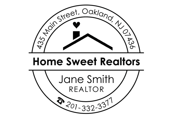 Real Estate Agent Rubber Stamp logo