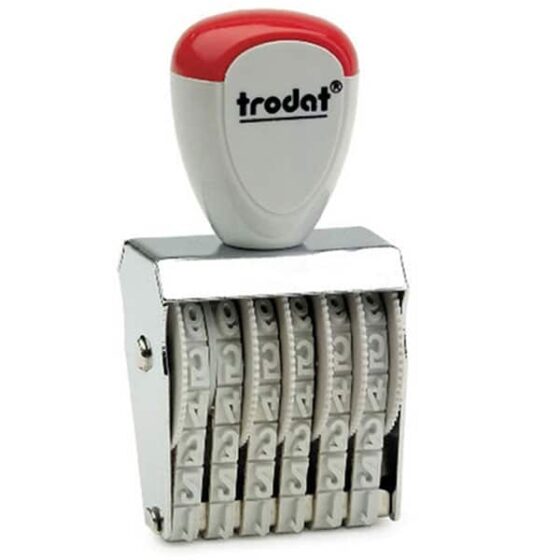trodat classic 15156 numberer 15mm character height