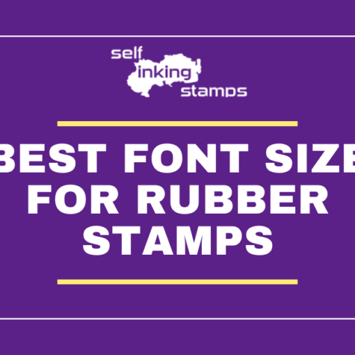 best font size for rubber stamps