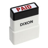 Dixon Stamp 049 Paid Red Pre Inked