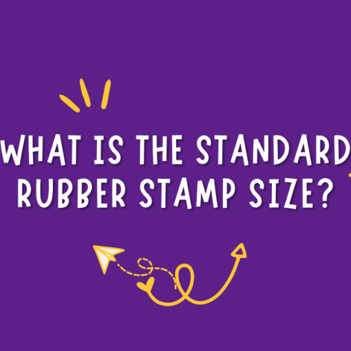 what is the standard rubber stamp size