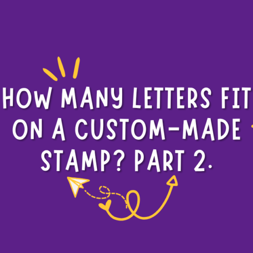 how many letters fit on a custom-made stamp