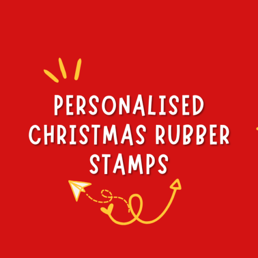personalised christmas rubber stamps