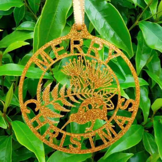 nz christmas tree ornament gda
