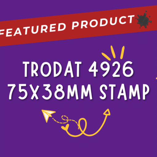 trodat 4926 75x38mm rubber stamp