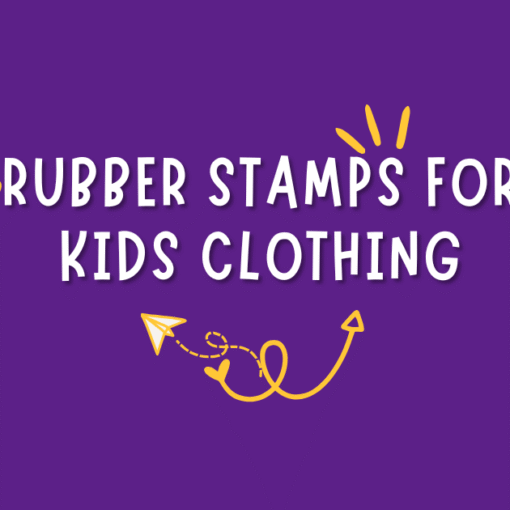 the best rubber stamps for kids clothing