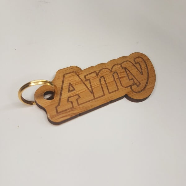 custom laser engraved keyrings