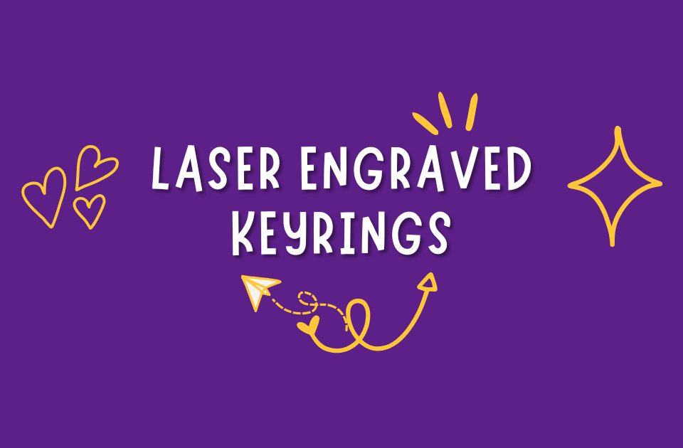 custom laser engraved keyring