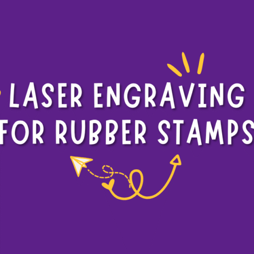 laser engraving for rubber stamps