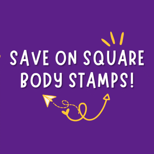 save on popular square body stamps