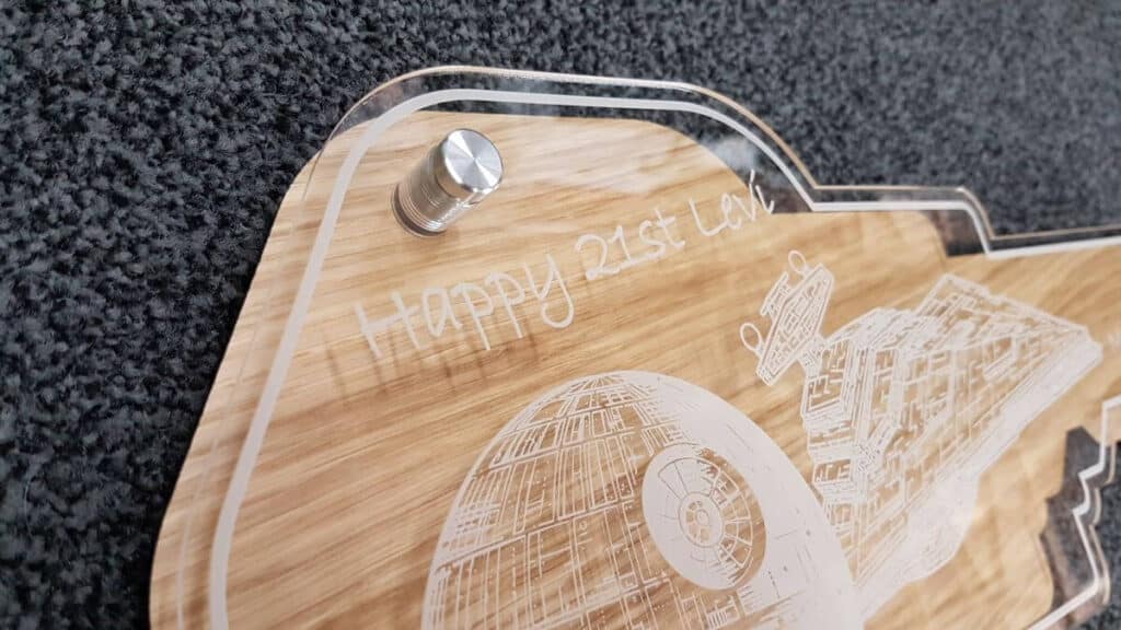 Case Study: Custom Laser Engraved 21St Key Gift 2 custom laser engraved 21st key