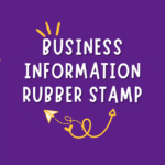 business information rubber stamp