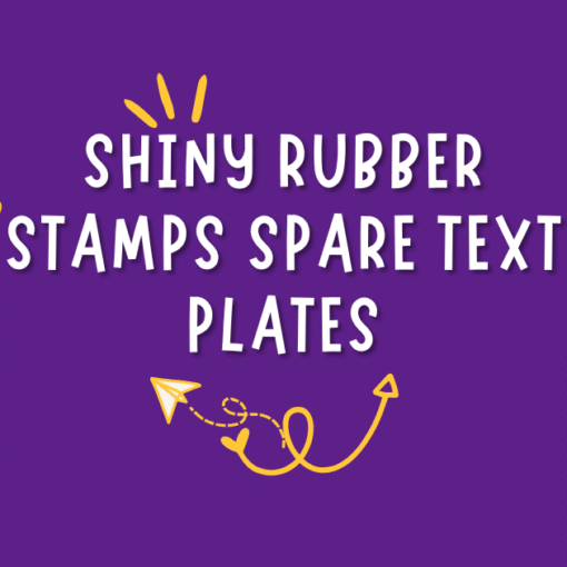 shiny rubber stamps