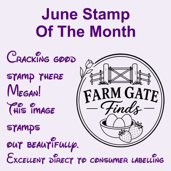 rubber stamp design june