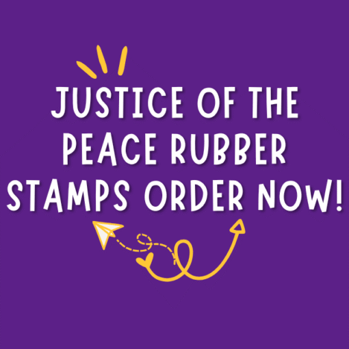 justice of the peace rubber stamps order now!