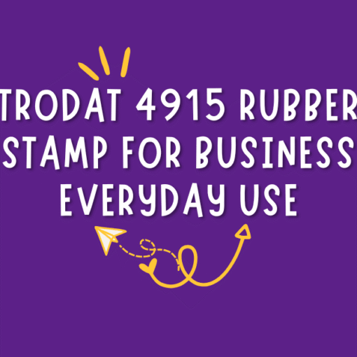 trodat 4915 rubber stamp for business everyday use