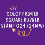 Colop Printer Q24 – Self-Inking Square 24Mm Stamp 1 colop printer square rubber stamp q24 (24mm)